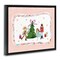 Stupell Industries Festive Characters & Christmas Tree Floating Frame, design by Rachel Nieman